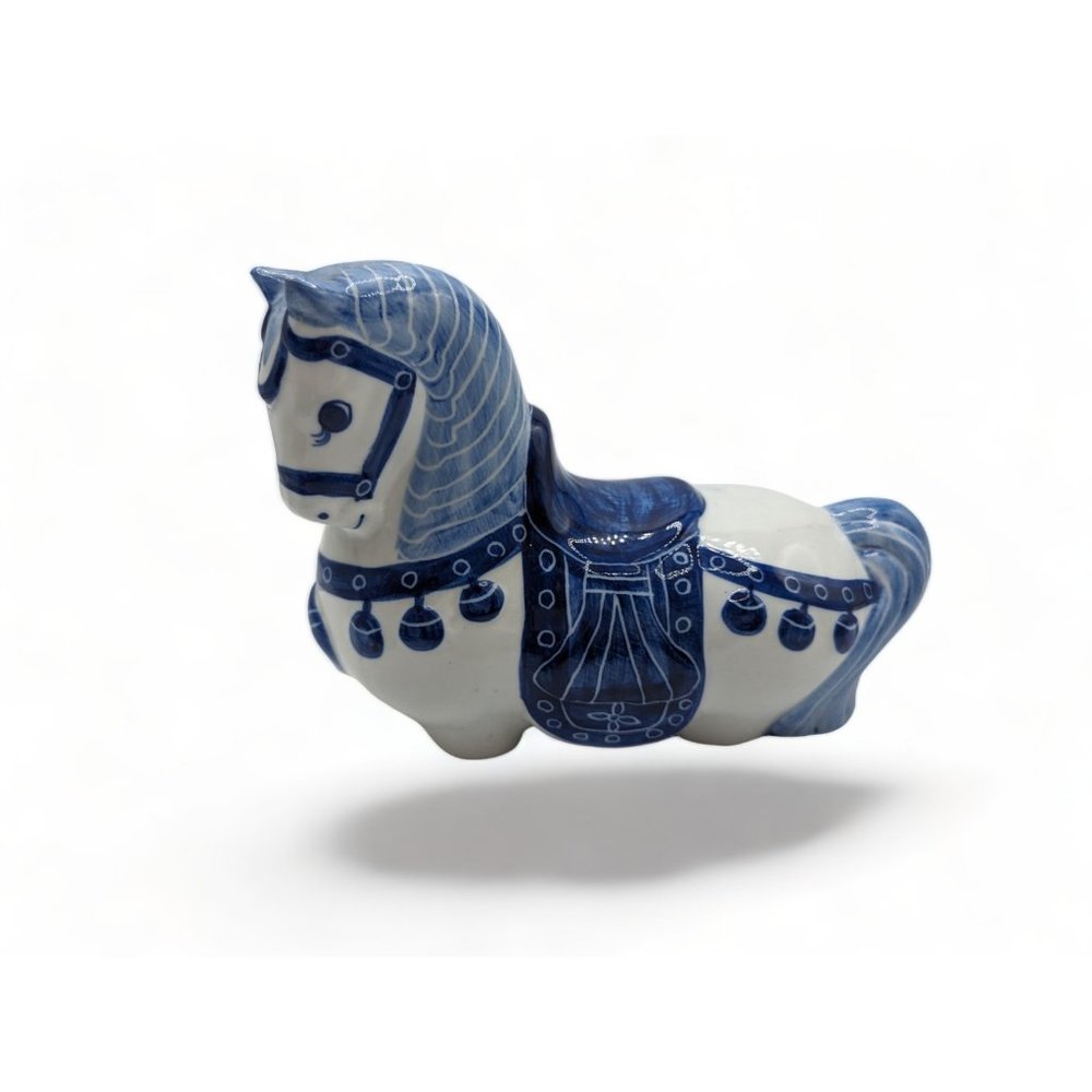 Nora Fenton Design Hand Painted Ceramic Horse Figurine 6" Tall